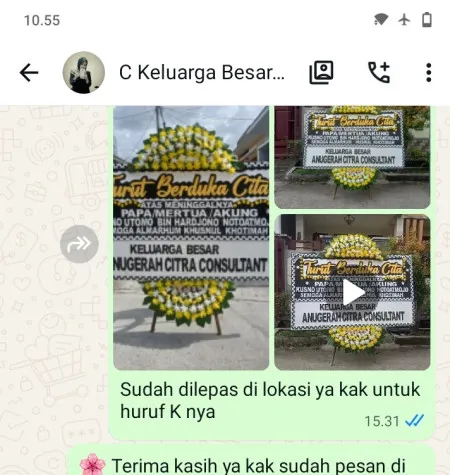 Pengiriman Papan Bunga Duka Cluster Sevilla Bsd